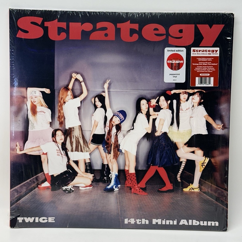TWICE STRATEGY Target Exclusive, PEPPERMINT RED Vinyl LP New Sealed Fast Ship